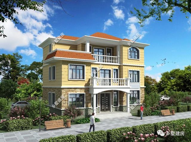 13x9米三層歐式別墅設計圖，設計美觀又大氣，越看越好看