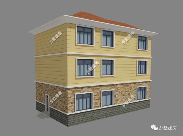 13x9米三層歐式別墅設計圖，設計美觀又大氣，越看越好看