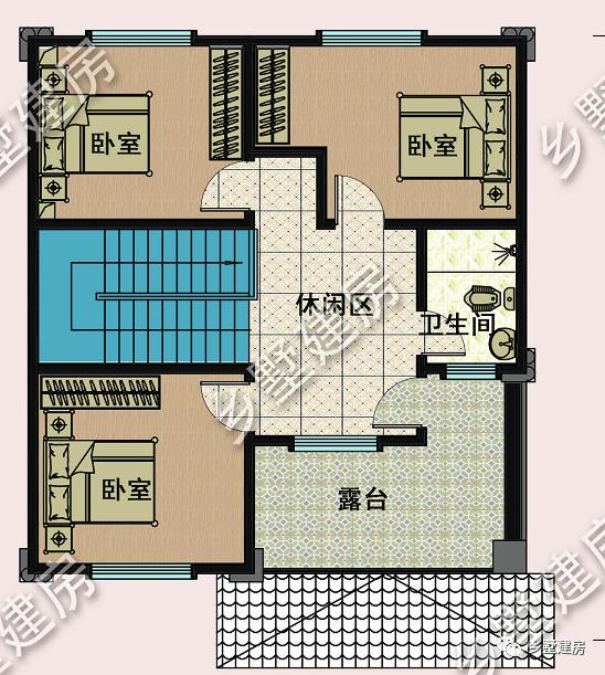 占地94平的三層農村別墅設計圖，霸氣又時尚，漂亮又舒適