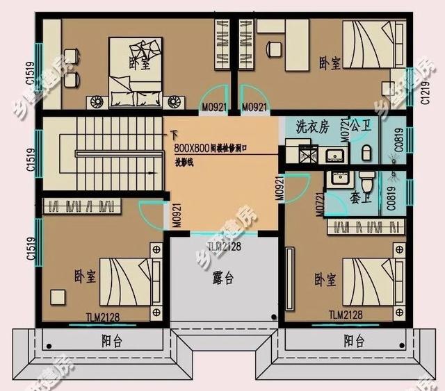 很贊的一款占地面積140平的三層別墅設計圖，滿滿的華麗麗豪宅既視感