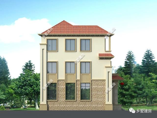 很贊的一款占地面積140平的三層別墅設計圖，滿滿的華麗麗豪宅既視感