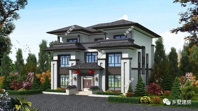 農(nóng)村自建房設(shè)計圖，整棟建筑優(yōu)雅大氣，十分適合廣大農(nóng)村的建房朋友