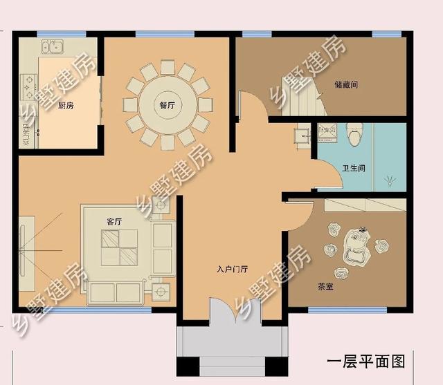 農(nóng)村自建房設(shè)計圖，整棟建筑優(yōu)雅大氣，十分適合廣大農(nóng)村的建房朋友