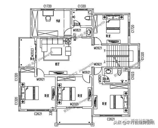 5款三層農村建房別墅設計圖，豪華大氣，外觀經典，三代不過時
