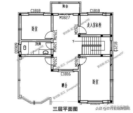 5款三層農村建房別墅設計圖，豪華大氣，外觀經典，三代不過時