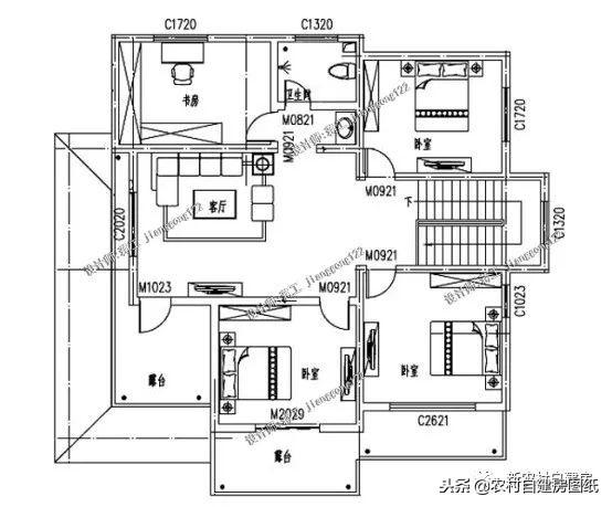 5款三層農村建房別墅設計圖，豪華大氣，外觀經典，三代不過時