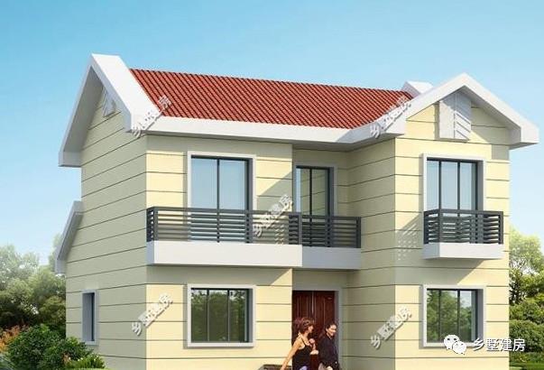 農村二層小別墅設計圖，外觀清新淡雅，非常精致