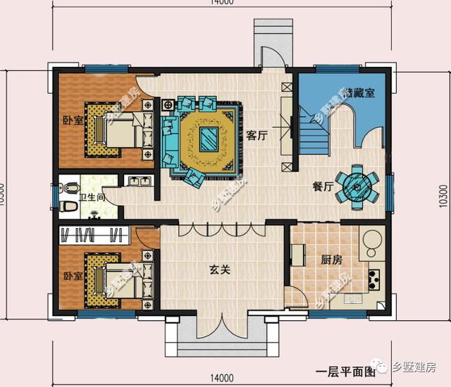 這款新中式別墅設計圖，整體效果令人驚嘆，簡直太漂亮了