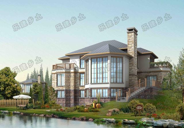 美式鄉(xiāng)村復(fù)古風(fēng)別墅設(shè)計(jì)圖，沉穩(wěn)優(yōu)雅，舒展大氣，不錯(cuò)的建房參考