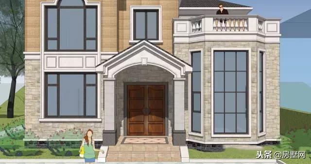 簡約二層別墅設計圖，簡約淡雅，占地不大，戶型緊湊居住舒適