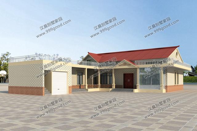 3款一層農村別墅設計圖，大氣的戶型結構，生活功能齊全