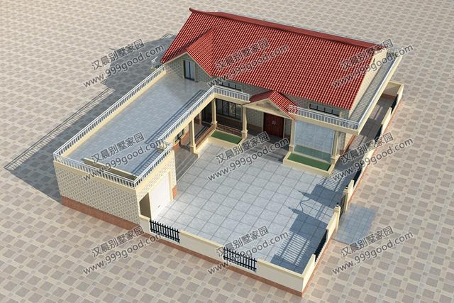 3款一層農村別墅設計圖，大氣的戶型結構，生活功能齊全