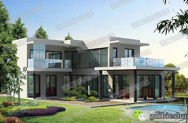 25萬二層現代風格農村實用別墅設計施工圖，功能齊全多樣，現代時尚