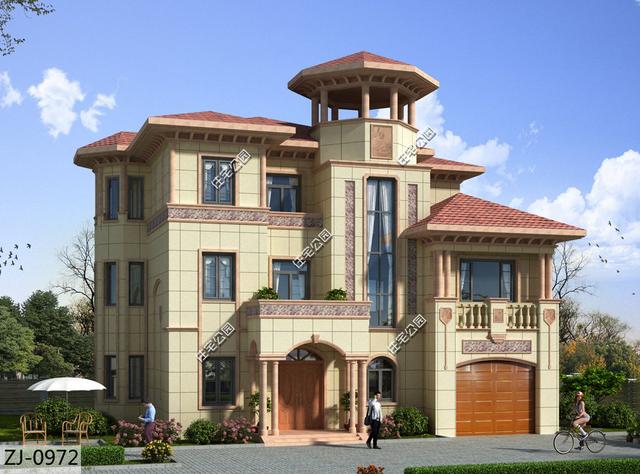 占地125平米農村別墅設計圖，大氣的外觀配上實用的布局