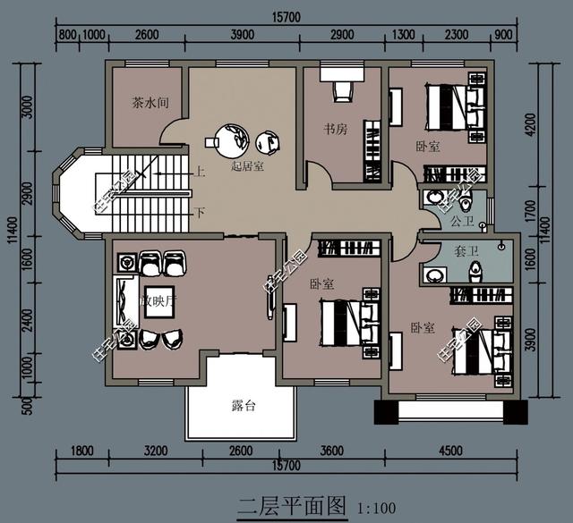 占地125平米農村別墅設計圖，大氣的外觀配上實用的布局