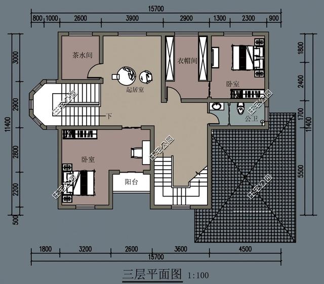 占地125平米農村別墅設計圖，大氣的外觀配上實用的布局