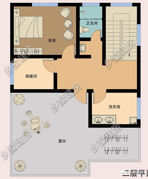 現代風格農村三層別墅設計圖，人人都贊嘆：這真是太漂亮了！