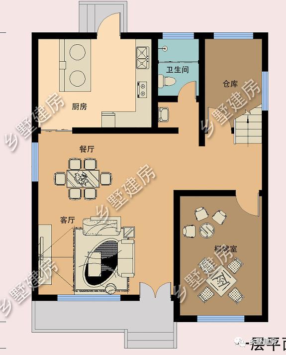 現代風格農村三層別墅設計圖，人人都贊嘆：這真是太漂亮了！