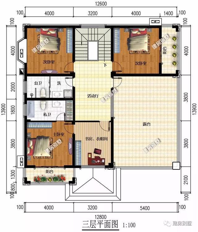 兩棟尺寸相近的別墅設計圖戶型，不僅住著舒服，也是真的有面子