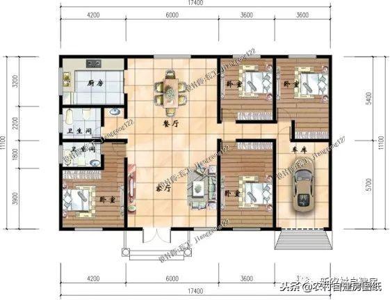 12款帶車庫的農村別墅設計圖紙，每一款都很大氣實用