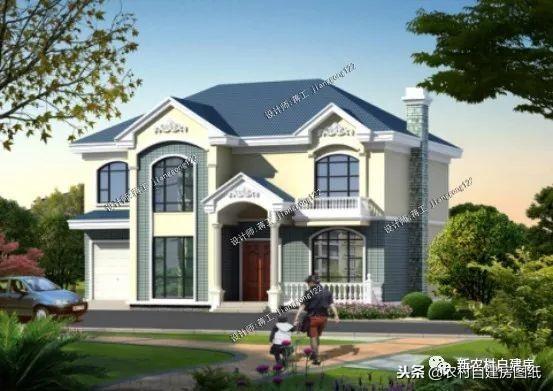 12款帶車庫的農村別墅設計圖紙，每一款都很大氣實用