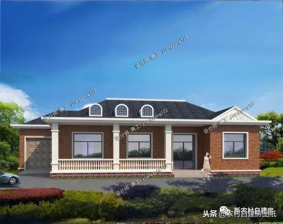 12款帶車庫的農村別墅設計圖紙，每一款都很大氣實用