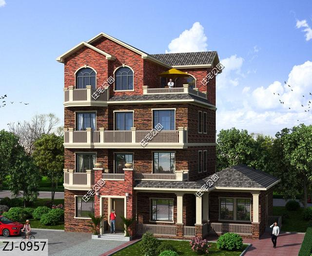 這棟4層農(nóng)村別墅設(shè)計(jì)效果施工圖，人人都能建得起