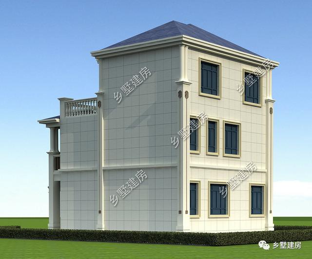 農村自建三層小樓房設計圖，美觀大方，外觀時尚