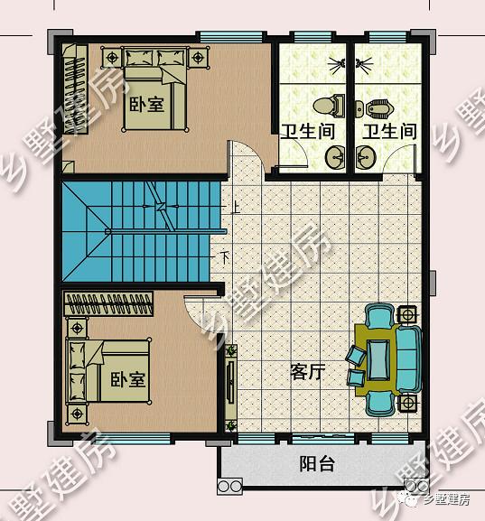 農村自建三層小樓房設計圖，美觀大方，外觀時尚