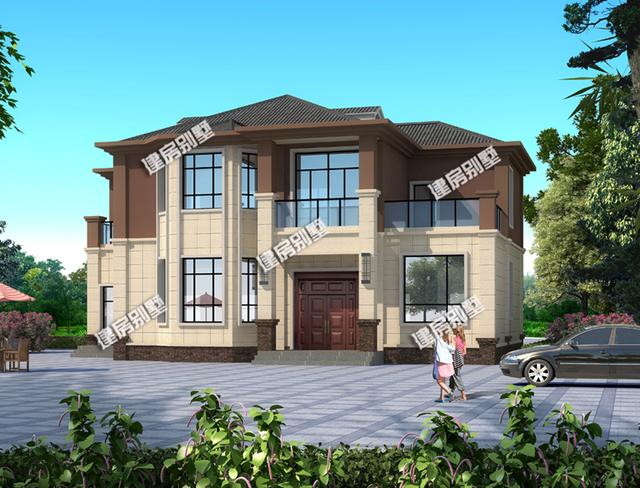 幾款兩層小別墅設計圖，戶型南北通透，35萬就搞定