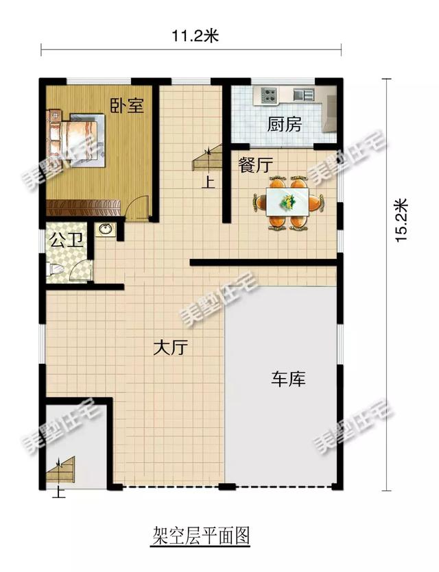 這款別墅外觀上拒絕平庸的立面造型，富有層次感，看起來大氣而亮眼