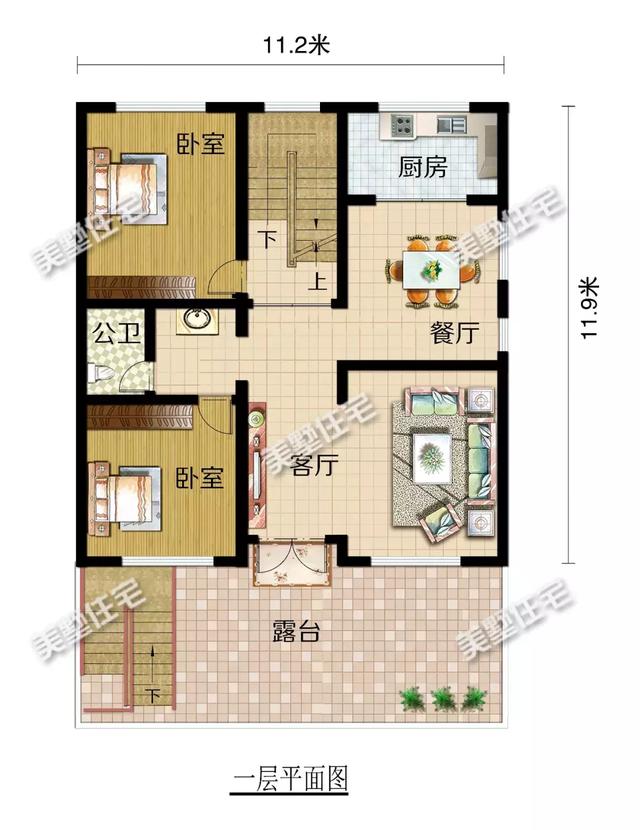 這款別墅外觀上拒絕平庸的立面造型，富有層次感，看起來大氣而亮眼