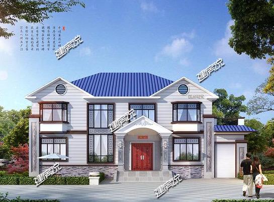 這款二層新中式別墅，外觀非常的漂亮，雖只有二層，卻一點不輸高層