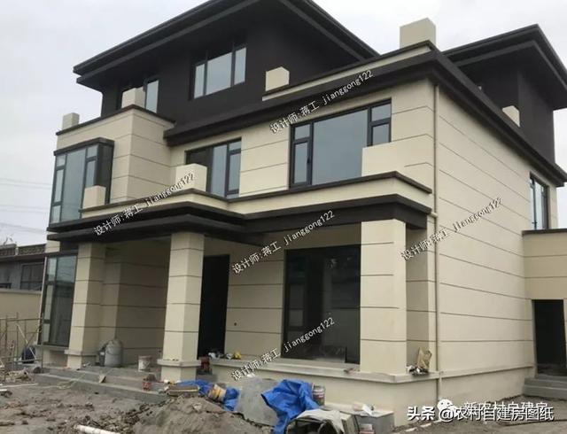 120平的三層別墅設計圖，2款案例25萬和35萬，時尚和經典中式你建哪款？