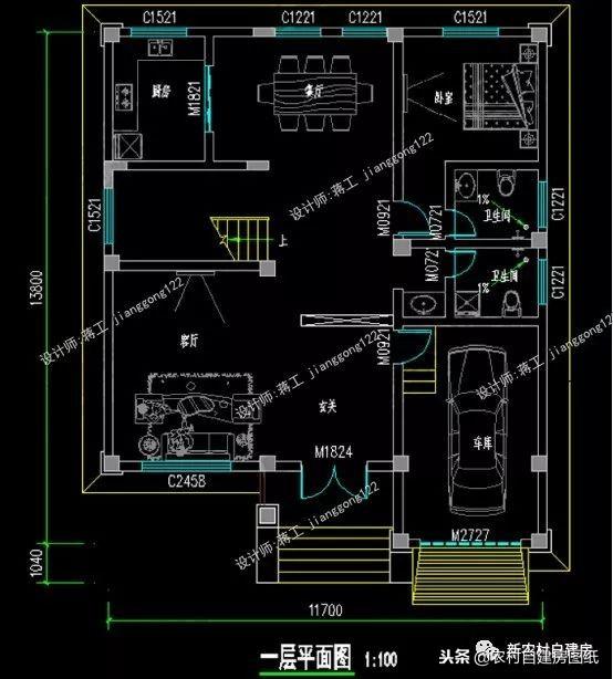 12款帶車庫的農(nóng)村別墅設(shè)計圖，一層12萬起，二層16萬起，三層30萬起