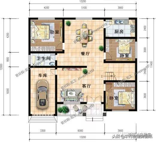 12款帶車庫的農(nóng)村別墅設(shè)計圖，一層12萬起，二層16萬起，三層30萬起