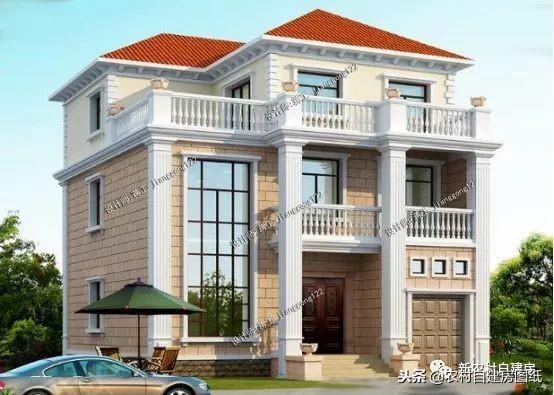 12款帶車庫的農(nóng)村別墅設(shè)計圖，一層12萬起，二層16萬起，三層30萬起