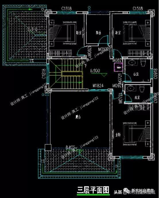 12款帶車庫的農(nóng)村別墅設(shè)計圖，一層12萬起，二層16萬起，三層30萬起