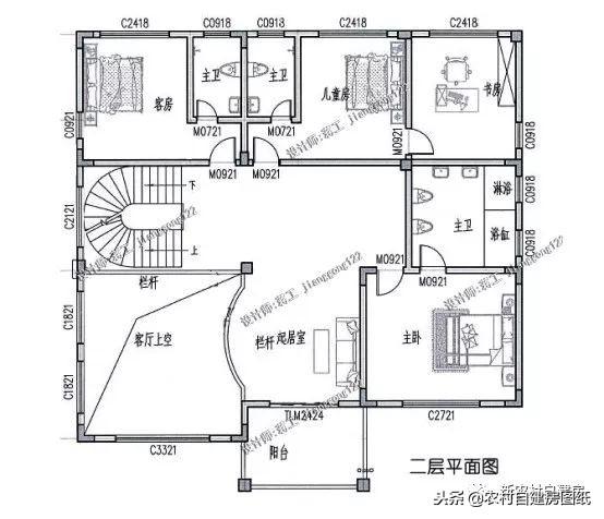 5款三層鄉(xiāng)村自建小別墅，框架結(jié)構(gòu)70年使用年限，三代都不過時