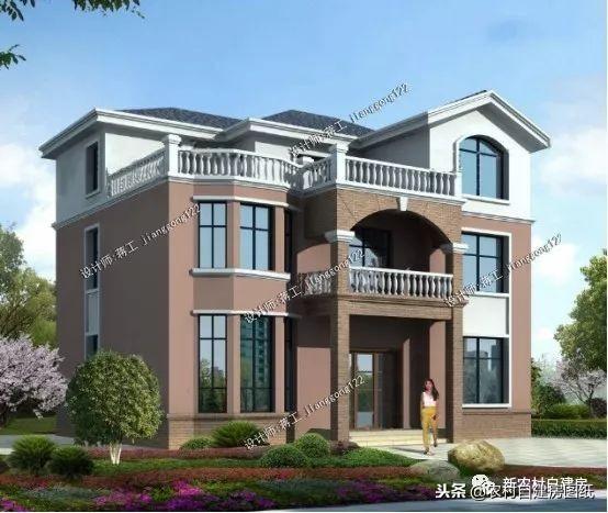 5款三層鄉(xiāng)村自建小別墅，框架結(jié)構(gòu)70年使用年限，三代都不過時