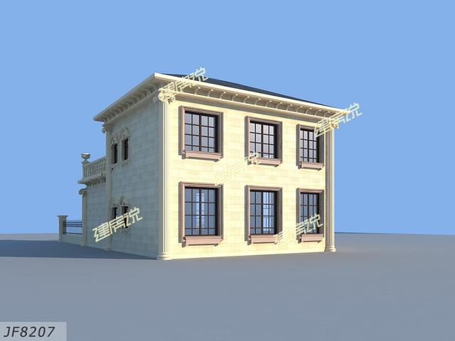 2層氣派別墅設計圖，花小錢蓋好房，沒人敢小看你