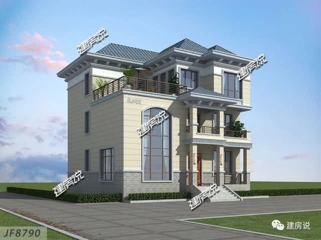 3層實用別墅設計圖，老家建新房，我強烈推薦這款！