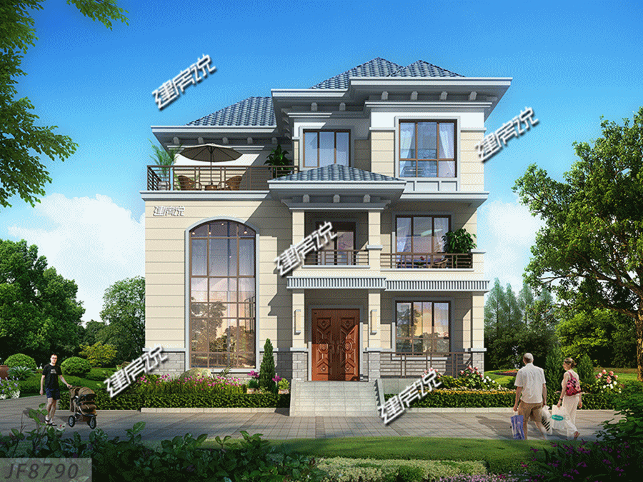 3層實用別墅設計圖，老家建新房，我強烈推薦這款！