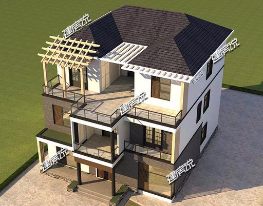 超現(xiàn)代風(fēng)別墅設(shè)計圖，8臥室多露臺，農(nóng)村建房新趨勢，真享受！