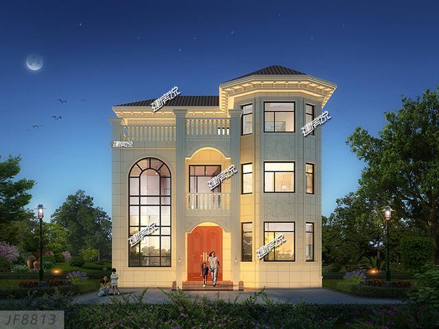 歐式豪宅設計圖，羨慕死全村人，大氣極了沒人敢說土