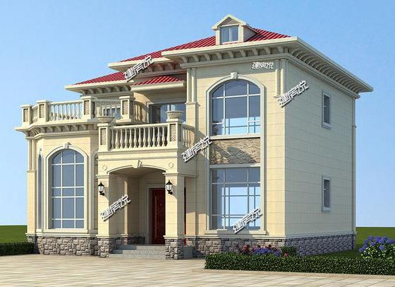 歐式大別墅設計圖，漂亮極了，花28萬建造，看了的人都說好