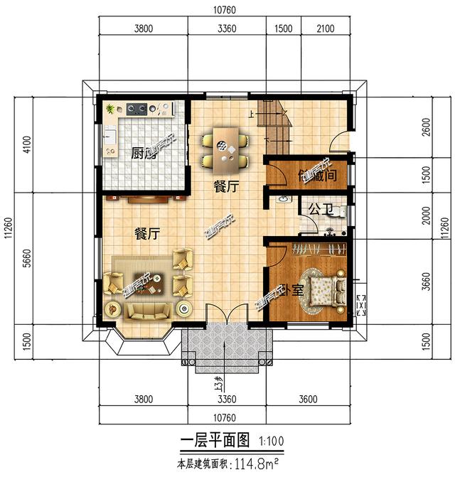 小占地豪宅設計圖，家有小宅基地，這樣建房豪華到爆，鄰居見了都說好
