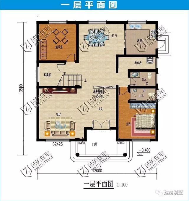 兩棟農村自建房設計圖，布局能滿足現代式生活的需要，方便實用