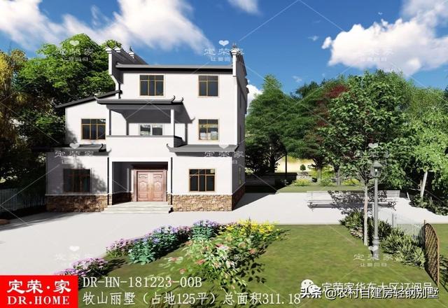 8套中式風格農村別墅設計圖，經濟舒適又好看