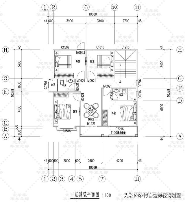 8套中式風格農村別墅設計圖，經濟舒適又好看